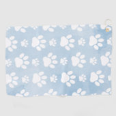 Serviette De Golf Motif De Pâtes, Patrouilles Blanches, Aquarelles, (Horizontal)