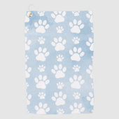 Serviette De Golf Motif De Pâtes, Patrouilles Blanches, Aquarelles, (Devant)