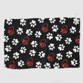 Serviette De Golf Motif De Pâtes, Patrouilles Blanches, Patrouilles  (Horizontal)