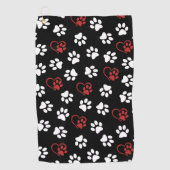 Serviette De Golf Motif De Pâtes, Patrouilles Blanches, Patrouilles  (Devant)