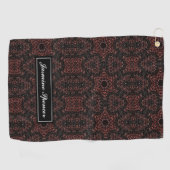 Serviette De Golf motif de peau de serpent unique Brown (Horizontal)