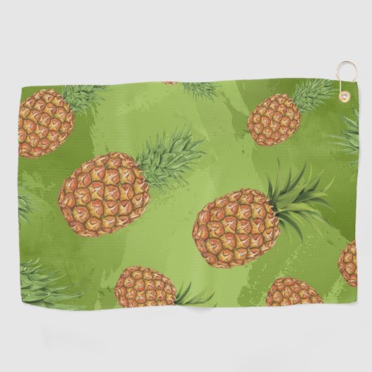 Serviette De Golf Motif de pomme de pin aquarelle 4 (Horizontal)