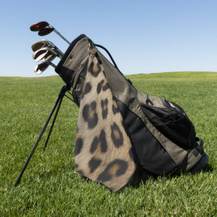 Serviette De Golf Motif de poster de animal de fourrure de léopard t