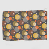 Serviette De Golf Motif de rayure de point de polka (Horizontal)