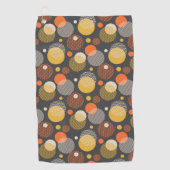 Serviette De Golf Motif de rayure de point de polka (Devant)