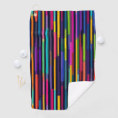 Serviette De Golf Motif de rayure verticale néon (En situation)