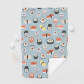 Serviette De Golf Motif de rouleaux Sushi Nigiri Maki (En situation)