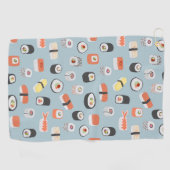 Serviette De Golf Motif de rouleaux Sushi Nigiri Maki (Horizontal)