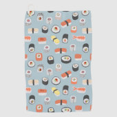 Serviette De Golf Motif de rouleaux Sushi Nigiri Maki (Devant)