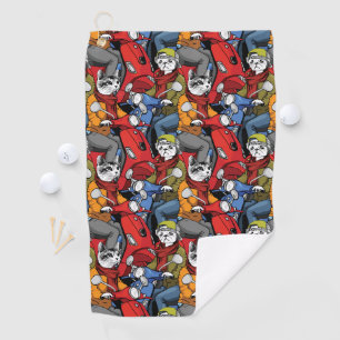 Serviette De Golf Motif de scooter de chats et de chiens