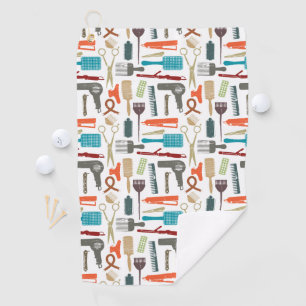 Serviette De Golf Motif de soins capillaires