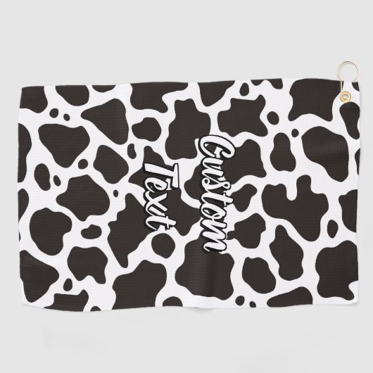 Serviette De Golf Motif de vache (Horizontal)