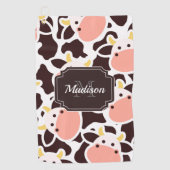 Serviette De Golf Motif de vache mûre (Devant)