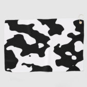 Serviette De Golf Motif de vache noir et blanc (Horizontal)