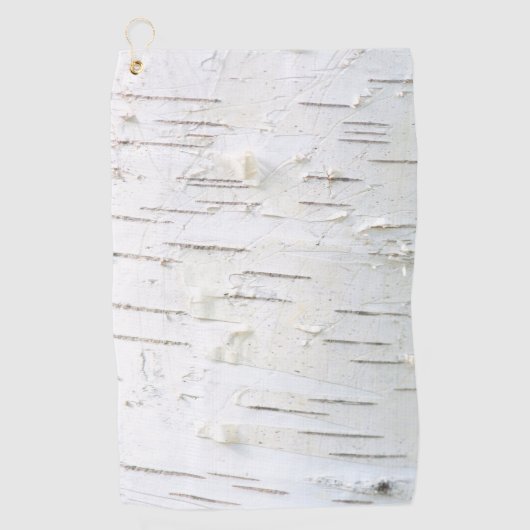 Serviette De Golf Motif d'écorce de bouleau (Devant)