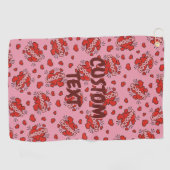 Serviette De Golf Motif d'effet sonore de bande dessinée (Horizontal)