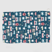 Serviette De Golf Motif dentaire de bureau de clinique (Horizontal)