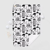 Serviette De Golf Motif d'équipements et accessoires de golf moderne (En situation)