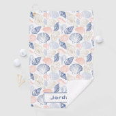 Serviette De Golf Motif des coques (En situation)