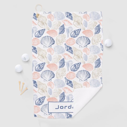 Serviette De Golf Motif des coques (En situation)