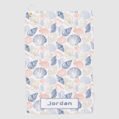 Serviette De Golf Motif des coques (Devant)