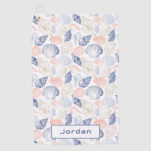 Serviette De Golf Motif des coques (Devant)