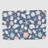 Serviette De Golf motif des coquillages (Horizontal)