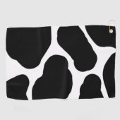 Serviette De Golf Motif des points de vache noirs et blancs (Horizontal)