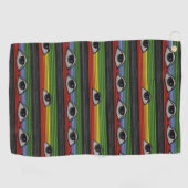 Serviette De Golf Motif des yeux psychédéliques (Horizontal)