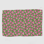 Serviette De Golf Motif d'été de la pastèque tropicale (Horizontal)
