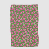 Serviette De Golf Motif d'été de la pastèque tropicale (Devant)