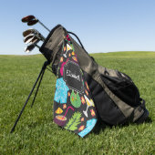 Serviette De Golf Motif d'été Hawaii (Vert)