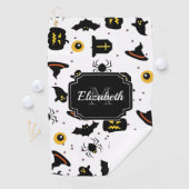 Serviette De Golf Motif d'Halloween (En situation)