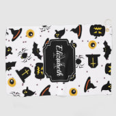 Serviette De Golf Motif d'Halloween (Horizontal)