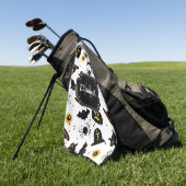 Serviette De Golf Motif d'Halloween (Vert)