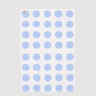 Serviette De Golf Motif d'hiver bleu clair Snowflake