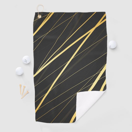Serviette De Golf Motif d'or 1 (En situation)