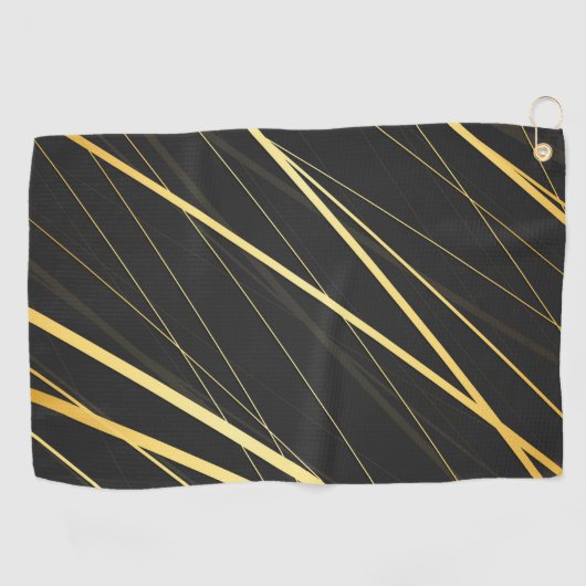 Serviette De Golf Motif d'or 1 (Horizontal)