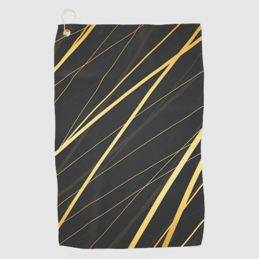 Serviette De Golf Motif d'or 1 (Devant)
