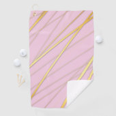 Serviette De Golf Motif d'or 2 (En situation)