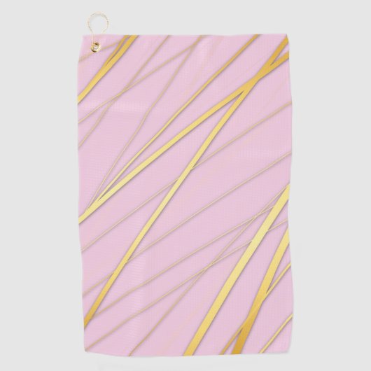 Serviette De Golf Motif d'or 2 (Devant)