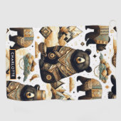 Serviette De Golf Motif d'ours mou (Horizontal)