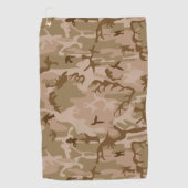 Serviette De Golf Motif du Camouflage du désert, Motif militaire, Ar (Devant)
