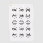 Serviette De Golf Motif du logo de l'entreprise (Devant)