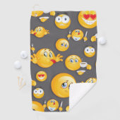 Serviette De Golf Motif Emoji 2 (En situation)