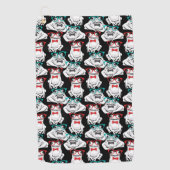 Serviette De Golf Motif en verre de grenouille (Devant)
