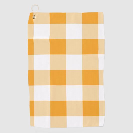 Serviette De Golf Motif En vichy jaune (Devant)