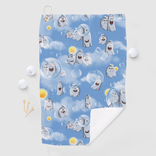 Serviette De Golf Motif fantôme (En situation)