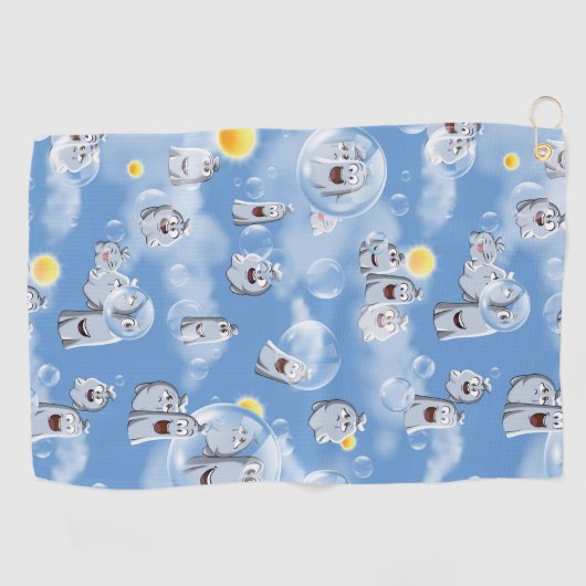 Serviette De Golf Motif fantôme (Horizontal)