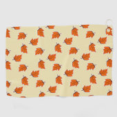 Serviette De Golf motif feuille Brown sec (Horizontal)